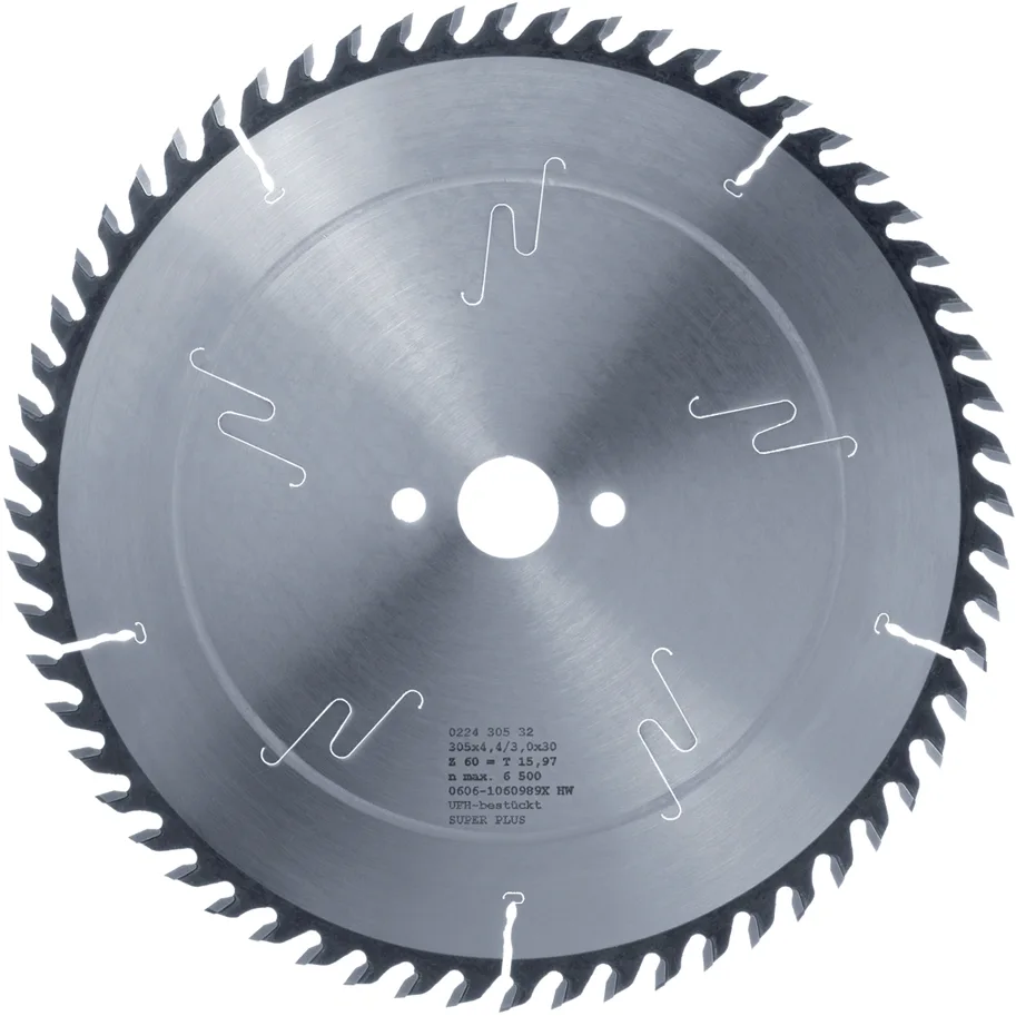 HW Aufteil-Kreissägeblatt "Super Plus" (TFF), ø 420x4.8/3.5x60mm, Z72 TFF, NL 2/14/125+2/19/120, Homag / Holzma