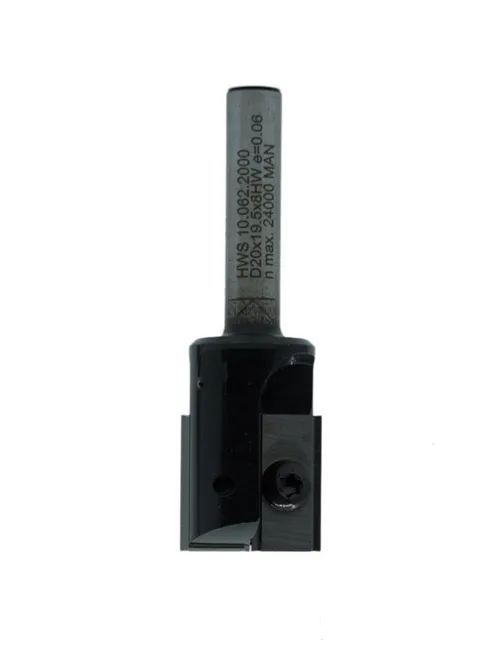 WPL Nutfräser Z2, D=20.1mm, NL=19.5mm, GL=65mm, S=8mm, R