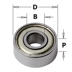 Anlauflager, D=24.0mm, d=8.0mm, H=8.0mm