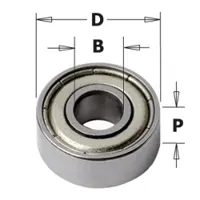 Anlauflager, D=31.7mm, d=12.7mm, H=8.0mm