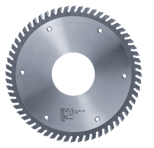 DP Vario-Zerspaner-Sägeblatt, 255x4.3/2.8x80mm, Z36 F, rechts, BH 5.0