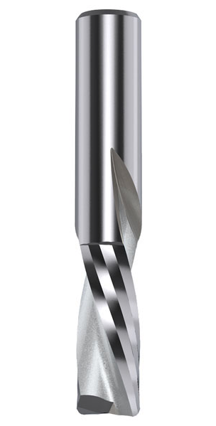 VHM Oberfräser negativ Z2, D=4mm, NL=15mm, GL=60mm, S=8mm, RL