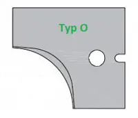HW Profilmesser R6, oben zu WPL Abrund -/Viertelstabfräser R6-R10 (C072-610-O), 20x23x2mm