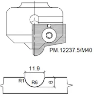 HW Profilmesser zu WPL Universal Rillenfräser CNC (C235)