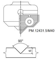 HW Profilmesser zu WPL Universal Rillenfräser CNC (C235)