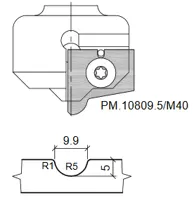 HW Profilmesser zu WPL Universal Rillenfräser CNC (C235)