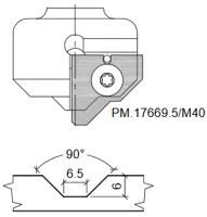 HW Profilmesser zu WPL Universal Rillenfräser (C235)