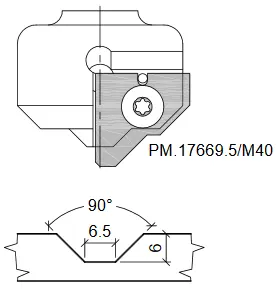 HW Profilmesser zu WPL Universal Rillenfräser (C235)