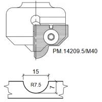 HW Profilmesser zu WPL Universal Rillenfräser CNC (C235)