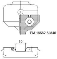 HW Profilmesser zu WPL Universal Rillenfräser (C235)
