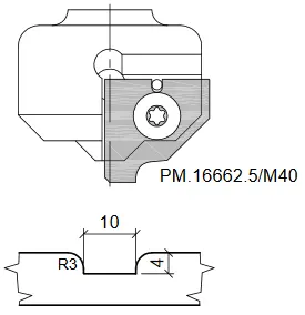 HW Profilmesser zu WPL Universal Rillenfräser (C235)