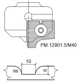 HW Profilmesser zu WPL Universal Rillenfräser CNC (C235)