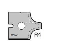 HW Profilmesser R4 zu WPL Abrund/Fase/Fügefräsersatz (C292)