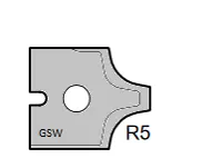 HW Profilmesser R5 zu WPL Abrund/Fase/Fügefräsersatz (C292)