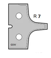 HW Profilmesser R7 zu WPL Abrund/Fase/Fügefräsersatz (C292)