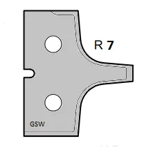 HW Profilmesser R7 zu WPL Abrund/Fase/Fügefräsersatz (C292)