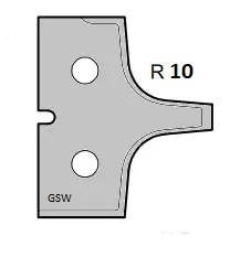 HW Profilmesser R10 zu WPL Abrund/Fase/Fügefräsersatz (C292)