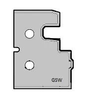 HW Profilmesser für  WPL Türzargenfräser (C300-1-F2, C299-2)