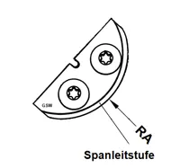 HW Profilmesser R20 zu WPL Hohlkehl/Fügeschaftfräser (C835), 35x16x2mm