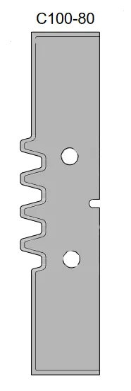 HW Profilmesser 'Trapez' zu WPL Verleimfräser (C100-80), 80x18.8x2mm