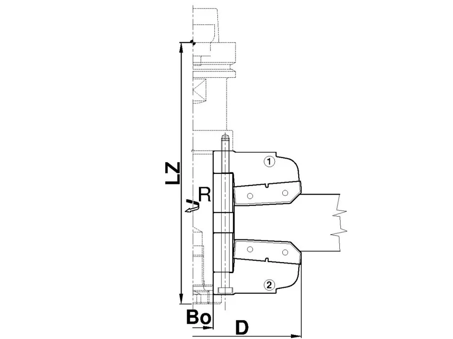 WPL Doppelabplattfräser für CNC, D=160mm, BO=30mm, Z2, P1, R, FA 1+2