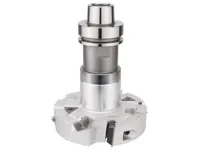 WPL Zusatzfäser zu C280/C380 für Doppelfalz, D=140mm, ND=78mm, FT=15mm, BO=30mm. Z2, R, mit Fräsdorn HSK-F63