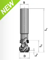 DP Schaftfräser Z2 - DFA906, D=18mm, L1=105mm, L2=28.7mm, L3=4.1mm, S=25mm, li