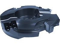 WPL Abplattfräser, D=195mm, SB=25mm, PT=36-46mm, BO=30mm, Z 2+2, unten, Stahl