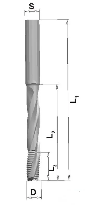 VHM Schlosskastenfräser smartline Z3, D=16mm, L2=30mm, L3=115mm, L1=175mm, S=16x50mm, RR