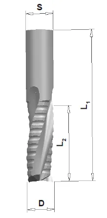 VHM Schrupp-Schlichtfräser - smartline Z3, D=20mm, L2=75mm, L1=135mm, S=20x50mm