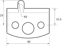 SP Profilmesser, 40mm, Nr. 010