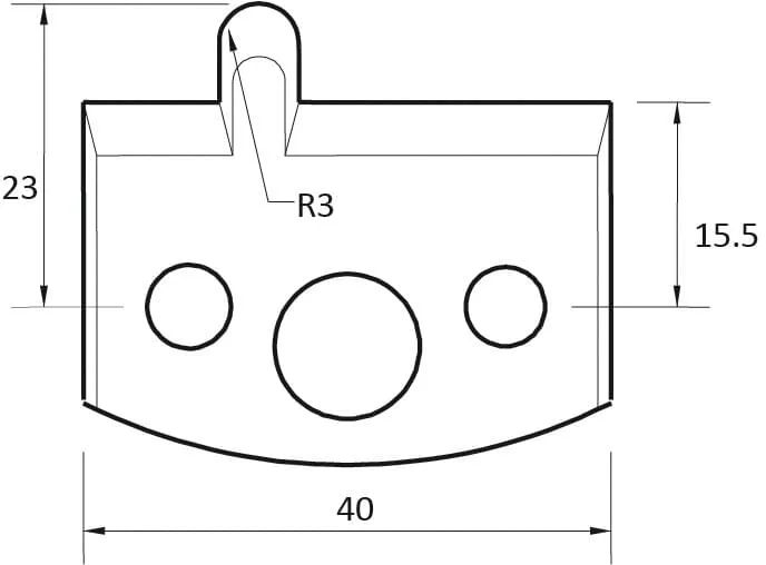 SP Profilmesser, 40mm, Nr. 010