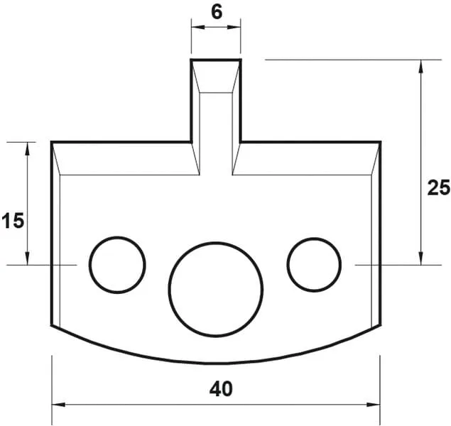 SP Profilmesser, 40mm, Nr. 016