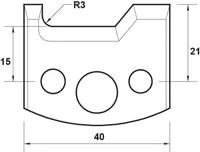 SP Profilmesser, 40mm, Nr. 032
