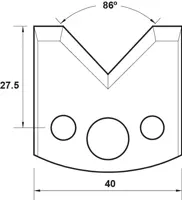 SP Profilmesser, 40mm, Nr. 034