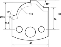 SP Profilmesser, 40mm, Nr. 037
