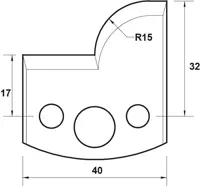 SP Profilmesser, 40mm, Nr. 057