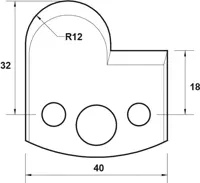 SP Profilmesser, 40mm, Nr. 058