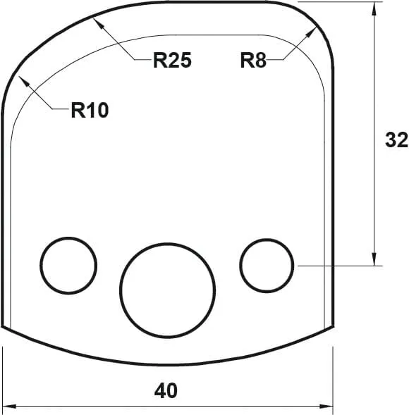 SP Profilmesser, 40mm, Nr. 062