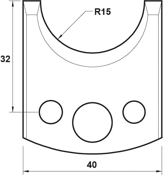 SP Profilmesser, 40mm, Nr. 066