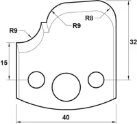 SP Profilmesser, 40mm, Nr. 068
