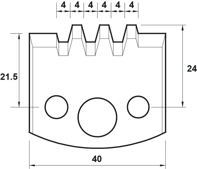 SP Profilmesser, 40mm, Nr. 076