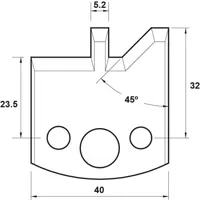 SP Profilmesser, 40mm, Nr. 084