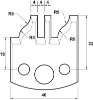 SP Profilmesser, 40mm, Nr. 097