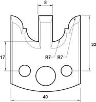 SP Profilmesser, 40mm, Nr. 098