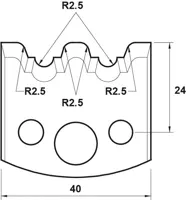 SP Profilmesser, 40mm, Nr. 108