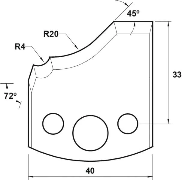 SP Profilmesser, 40mm, Nr. 109