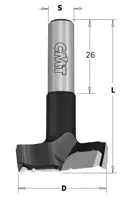HW Beschlagbohrer X-treme, D=15mm, GL=70mm, S=10x26mm, L
