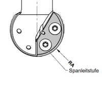 HW Profilmesser R30 zu WPL Kugelschaftfräser (C830), 50x20x2mm