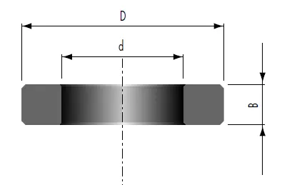 Zwischenring, D=50mm, d=30mm, B=0.5mm